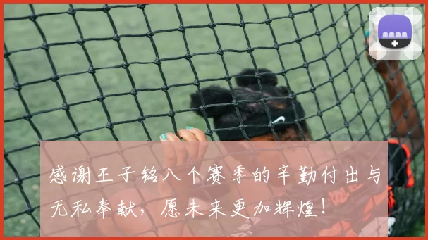感谢王子铭八个赛季的辛勤付出与无私奉献，愿未来更加辉煌！